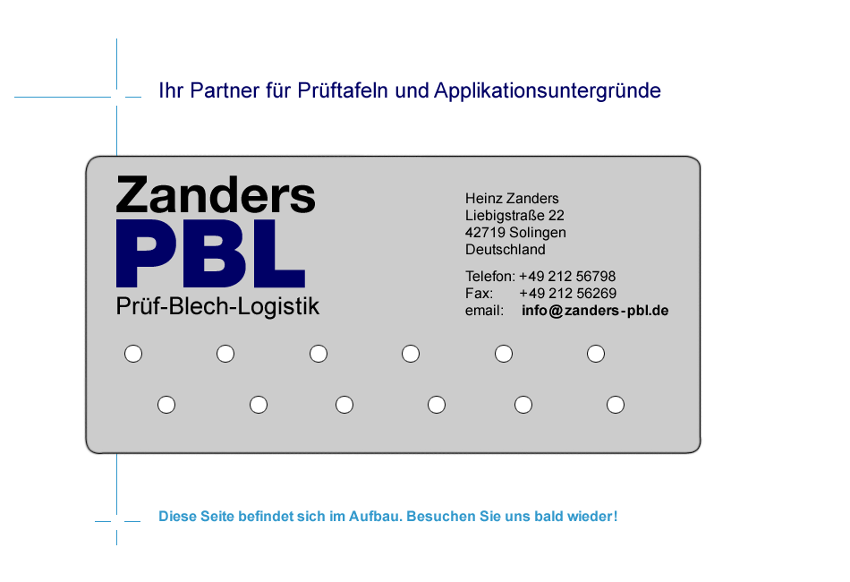 Zanders PBL Prüf-Blech-Logistik